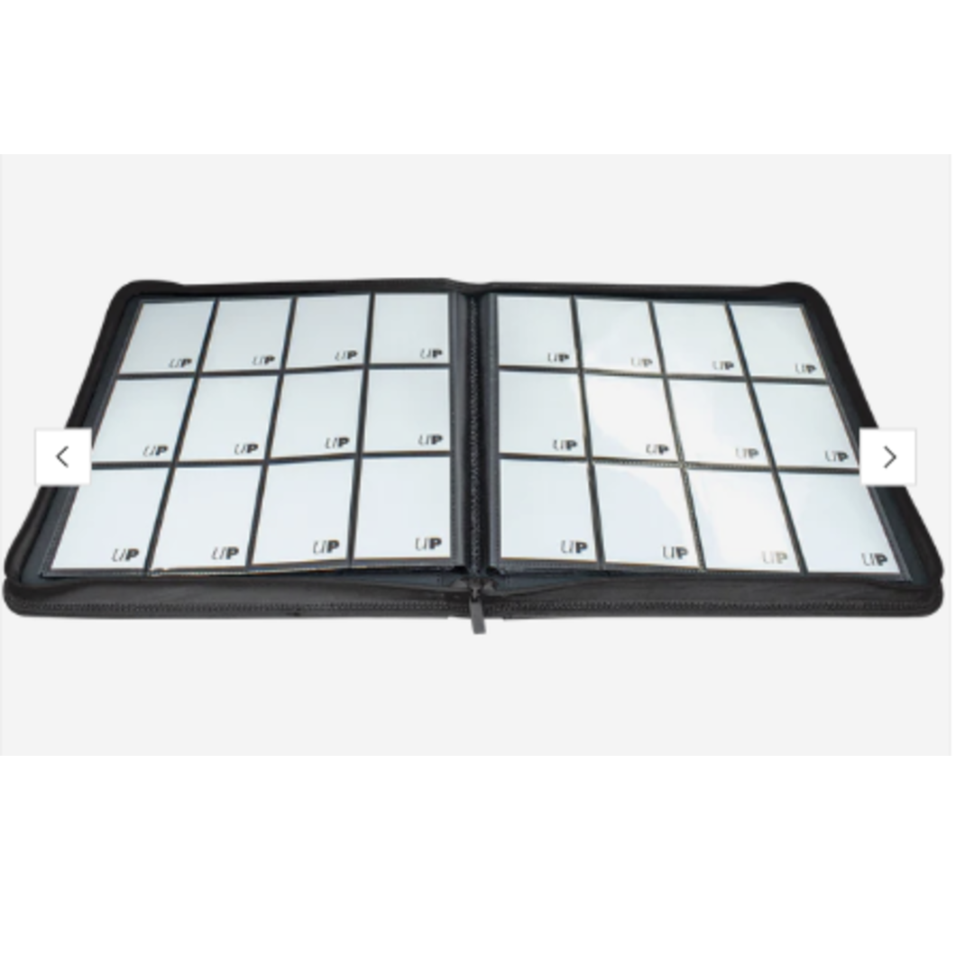 Ultra Pro Zippered Pro Binder 12 Pocket Black