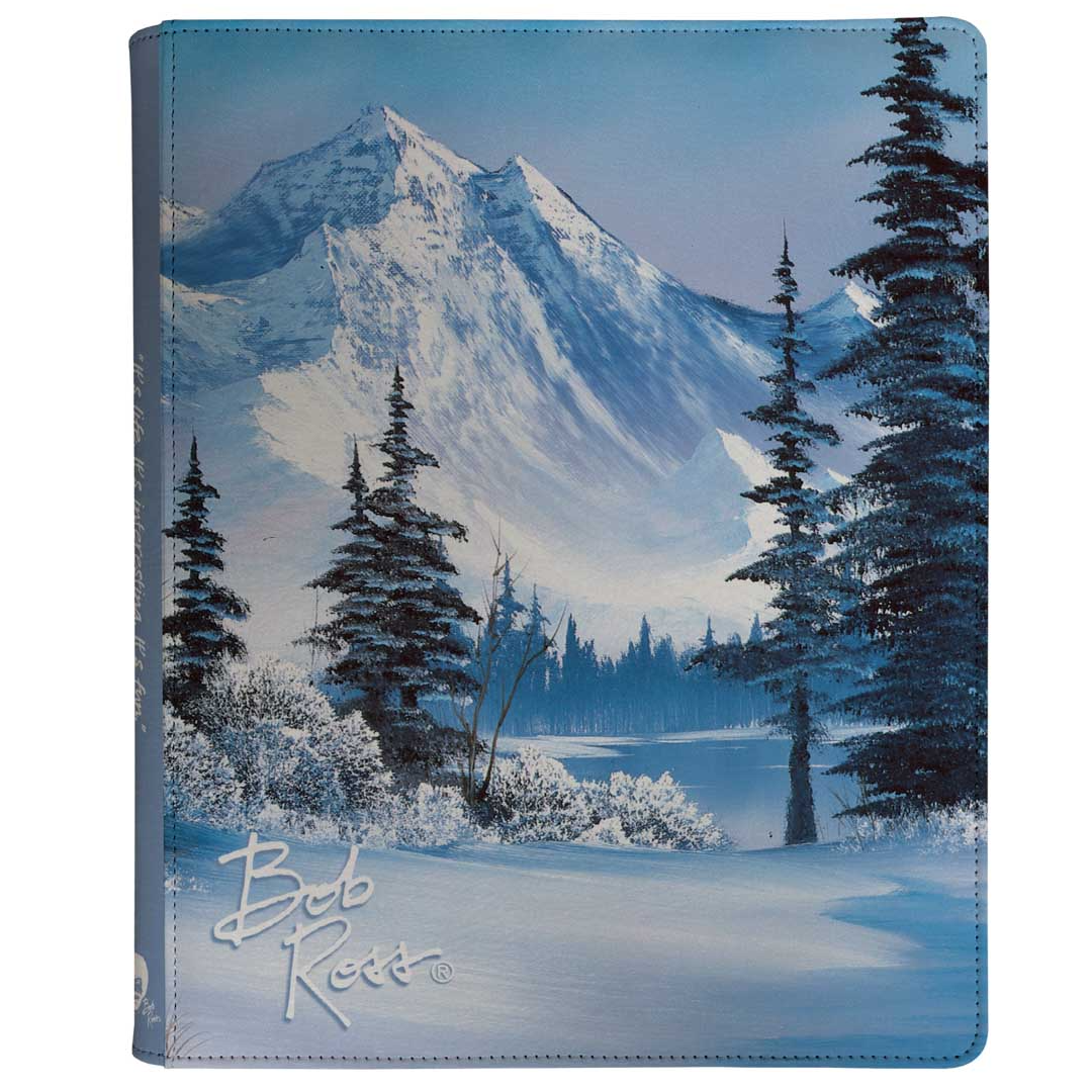Ultra Pro Zippered PRO Binder 9-Pocket Bob Ross Winter Paradise